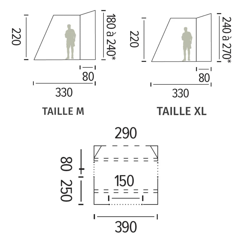 Trigano Phuket M Inflatable Campervan Awning