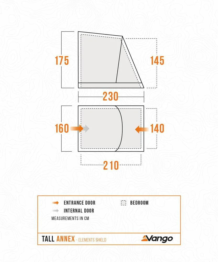 Vango Tall Annex Elements Shield - Balletto